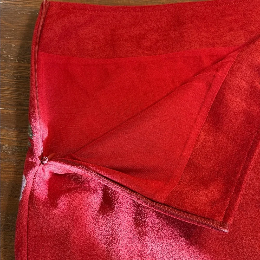 altar’d state Vermillion Sueded Embroidered Skirt - Picture 7 of 13